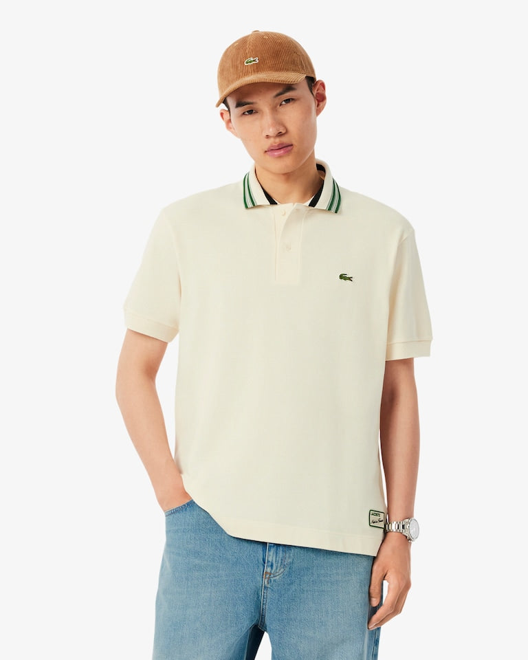 Lacoste "Made in France" muška polo majica sa prugastom kragnom